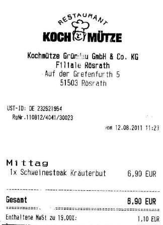 vdin Hffner Kochmtze Restaurant